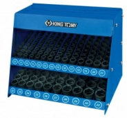 Стенд с ударными торцевыми головками KING TONY 4472MP, 1/2", 8-32 мм, серия 4535М, 158 предметов