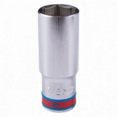 Головка торцевая глубокая шестигранная KING TONY 423528S 1/2", 7/8", дюймовая