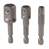 Набор переходников 1/4">1/4", 3/8", 1/2", 3 предмета KING TONY 9103PR