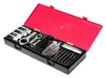 Набор инструментов для демонтажа крепежных элементов с поврежденной резьбой JTC K8261 (26 предметов в кейсе)