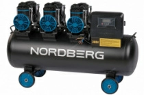 Компрессор безмасляный 380В ресивth 100 л 750 л/мин NORDBERG NCEO100/750