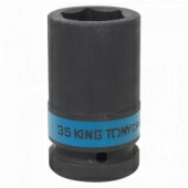 Головка торцевая ударная глубокая шестигранная KING TONY 8435**M, 1", 35-70 мм