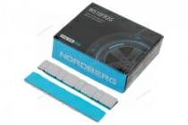 Грузики самоклеящиеся NORDBERG W510FR2G (4х5+4х10 г, Fe закругленные L=12 см, серые, 50 лент)