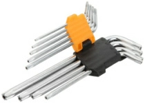Набор Г-образных Torx T10H-T50H удлиненные с отверстием 9 предметов TOLSEN TT20056