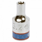 Головка торцевая стандартная шестигранная 1/4", 3,2 мм KING TONY 233532M
