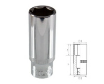 Головка торцевая глубокая шестигранная 3/8" 19 мм TOLSEN TT16369