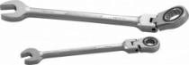 Ключ гаечный комбинированный трещоточный карданный W66119, 19 мм