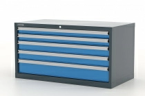 Тумба инструментальная с пятью ящиками Premium 1130х600х600 мм Ferrum 15.405 (синий)