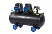 Компрессор безмасляный NORDBERG NCEO120/500 (220 В, ресивер 125 л, 500 л/мин)