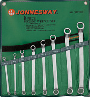 Набор ключей гаечных накидных изогнутых JONNESWAY (75° в сумке, 6-22 мм, 8 предметов)