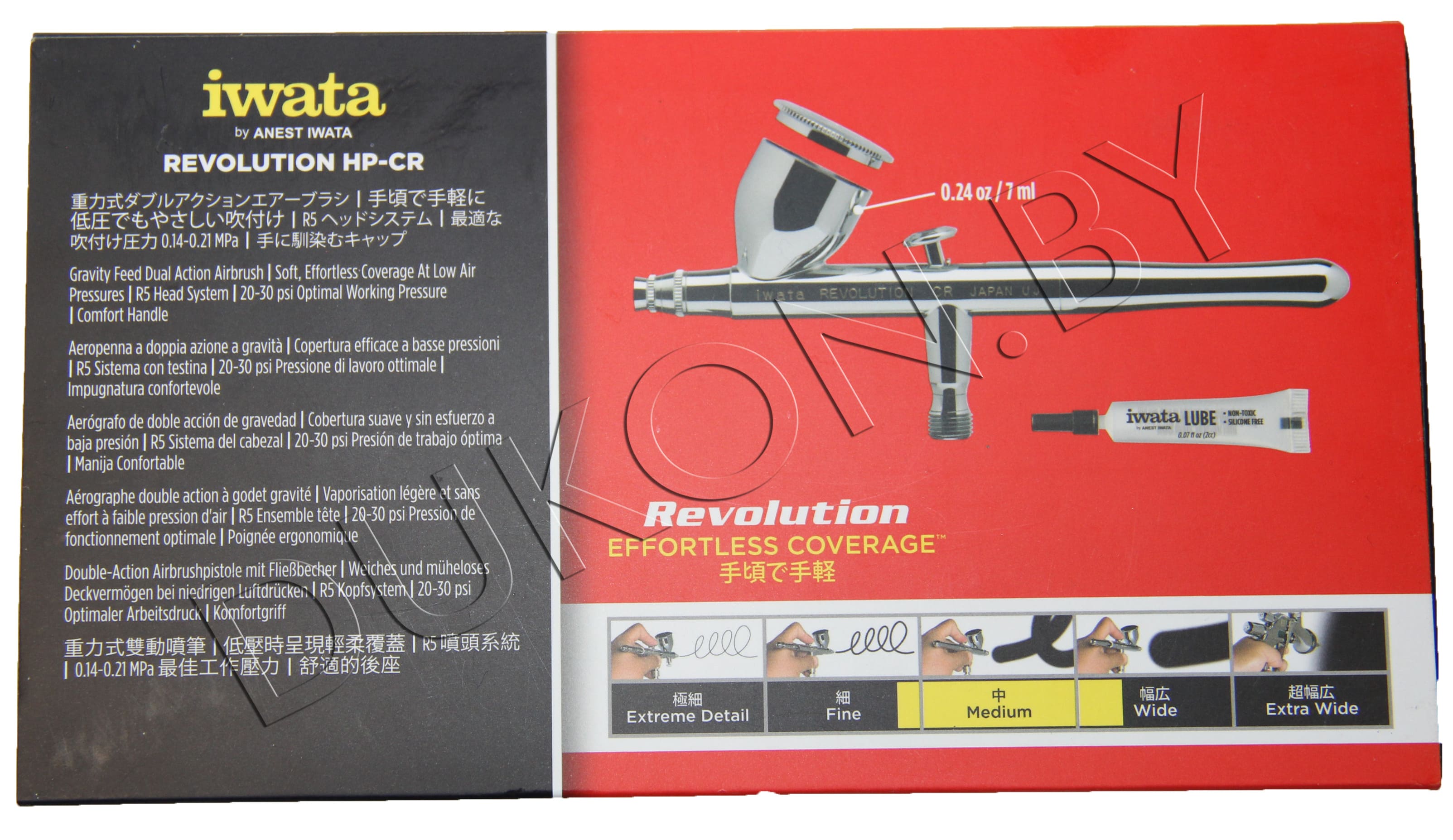 Iwata Revolution HP-CR Gravity Feed Dual Action Airbrush: Anest  Iwata-Medea, Inc.