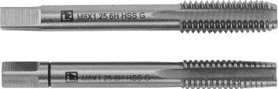 Набор метчиков MT81S2, T-COMBO двухпроходных ручных универсальных М8х1.0, HSS-G, 2 шт.