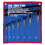 Набор комбинированных трещоточных ключей 8-19 мм чехол из теторона 7 предметов KING TONY 122A07MRN01