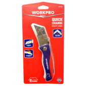 Нож универсальный складной со сменными лезвиями WP211006 WORKPRO