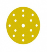 GOLD  диск на бумажной основе, оксид алюминия Ø150мм, Р400, липучка 15 отв.