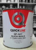 КОМПЛЕКТ 2К Грунт- наполнитель QuickLine Quick-Build 4:1 темно-серый (G7)+Отвердитель MS быстрый 0,8+0,2 л / QuickLine 3417/S0,8+4210/0,2