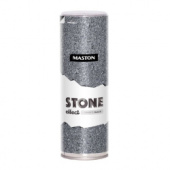 Краска аэрозольная MASTON с эффектом камня черный гранит 831-006 черная 0.4 л