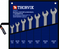 Набор ключей рожковых в сумке Thorvik OEWS007 (6-27 мм, 7 предметов)