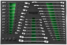 W106246139SV (W60246139SV) Набор ключей гаечных и адаптеров в EVA ложементе 560х400 мм, 39 предметов