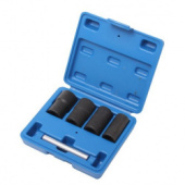 Набор головок-экстракторов для поврежденных болтов/гаек 5пр в кейсе Rock Force RF-906U2