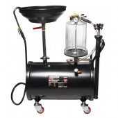 Установка пневмат.-я гориз.-ая для удаления отраб.-го масла перекатная с индикатором заполнения Forsage F-HC-3297