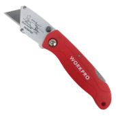 Нож универсальный складной со сменными лезвиями WP211002 WORKPRO