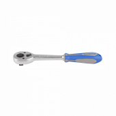 Трещотка 1/2", 250 мм, 32 зубца, флажковая с кнопкой KING TONY 4771-10GR