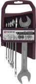 Набор ключей рожковых на пластиковом держателе Thorvik OEWS006, 6-22 мм, 6 предметов