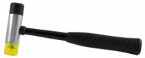 Молоток M07016 с мягкими бойками и фиберглассовой ручкой, 840 гр.