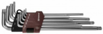 Набор ключей торцевых T-TORX удлиненных с центрированным штифтом Thorvik TTKL9S  Т10H-T50H
