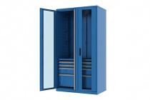 Шкаф инструментальный Н1950 с металлическими выдвижными ящиками Ferrum 43.2203 (синий)