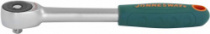 Рукоятка трещоточная ротационная R6603, со сквозным приводом 3/8"DR, 60 зубцов, 240 мм