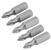 Набор вставок (бит) торцевых 1/4" Phillips PH2 25 мм 5 предметов TOLSEN TT20271