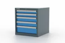 Тумба инструментальная с пятью ящиками Premium Ferrum 15.205 (синий)