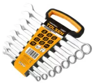 Набор комбинированных ключей 8-19 мм 8 предметов TOLSEN TT15887