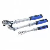 Трещотка шарнирная телескопическая с прорезиненной рукояткой KingTul kraft KT-60130401K