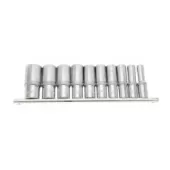 Licota TBS-23004 Набор глубоких торцевых головок 3/8" 12 гр. 5/16"-13/16" 9пр. на линейке