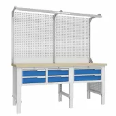 Верстак слесарный с двойным экраном и подсветкой Верстакофф CTR 2002.S11L1.23-2F