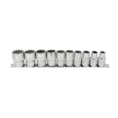 Licota TBS-22005 Набор торцевых головок 1/2" 12 гр. 10-24 мм 10пр. на линейке
