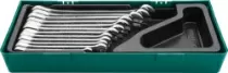 Набор ключей гаечных комбинированных трещоточных в ложементе 8-19 мм 12 предметов JONNESWAY W45112SP