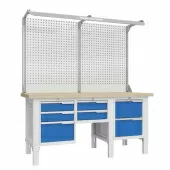 Верстак слесарный с двойным экраном и подсветкой Верстакофф CTR 1802.S123.13-2F
