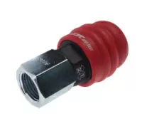 Переходник для компрессора F3/8" быстросъемный внутренняя резьба композитный двухрежимный JTC