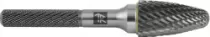 Thorvik TRRBF10200665-2  Борфреза твердосплавная гиперболическая, тип F, 10 мм, двойная насечка, в боксе