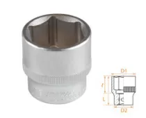 Головка торцевая стандартная шестигранная 3/8" 22 мм AFFIX AF00030022