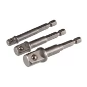 Набор переходников 1/4">1/4", 3/8", 1/2" 3 предмета TOLSEN TT77864 Набор переходников 1/4">1/4", 3/8", 1/2" 3 предмета TOLSEN TT77864