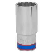 Головка торцевая глубокая двенадцатигранная 1/2", 27 мм KING TONY 423027M