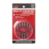 Набор бит JTC 5362 (1/4", TORX, ТS08-TS50, 10 предметов в боксе)