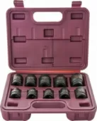 Набор головок торцевых ударных 1/2"DR, 10-24 мм, 10 предметов Thorvik ISS01210