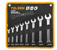 Набор рожковых ключей 6-22 мм 8 предметов TOLSEN TT15891
