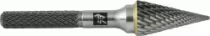 Thorvik TRRBM06180663-2  Борфреза твердосплавная коническая, тип M, 6 мм, двойная насечка, в боксе